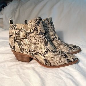 Sam Edelman Snake Print Bootie